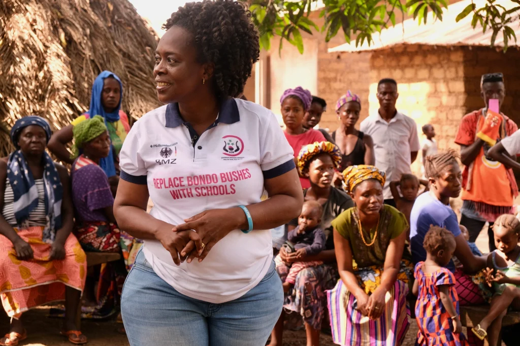 Rugiatu Turay Campaigning in Sierra Leone
